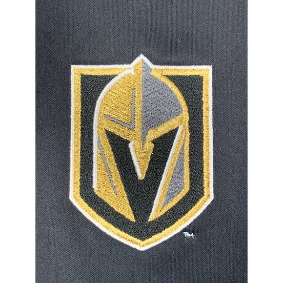 VGK Antigua Full-Zip Golf Jacket Mens M Black Scuba Fleece Lined NHL 7645 - Picture 11 of 14